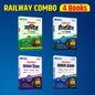 Set of 4 Books- Math, Reasoning, Science & GK for Railway ALP and Tech. by Er. Mahendra Pindel